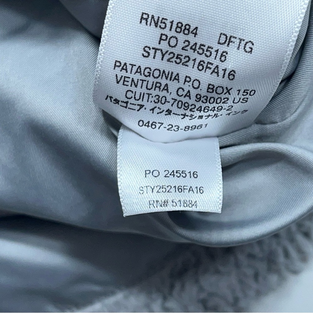 Patagonia Los Gatos Fleece Vest Womens Size Small Gray Deep Pile Full Zip - Picture 11 of 11